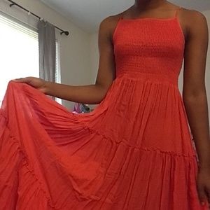 Orange Maxi Dress